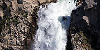 4 Birds Fly Above Hydro Plant Outlet