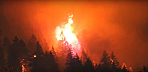 7 Fire At Multnomah Falls