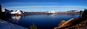 8 Crater Lake Morning With A Clear Sky At Sentinel Rock