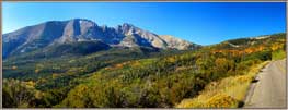 Wheeler Peak And Fall Colors panorama.