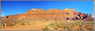 Fisher Towers formation panorama.