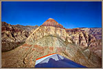 Aerial view of ancient sandstone formations