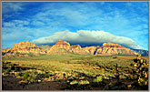 Red Rock Canyon Under Clouds
