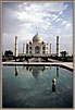 Taj Mahal Across Reflecting Pool