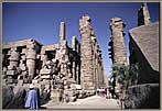 Karnak High Columns With Visitors