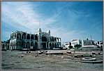 Destroyed government building.