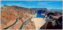 View of Hoover Dam from by pass bridge