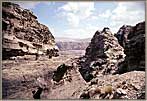 Royal Nabatean Tombs Far Across Petra Valley