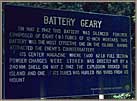 Battery Geary Sign